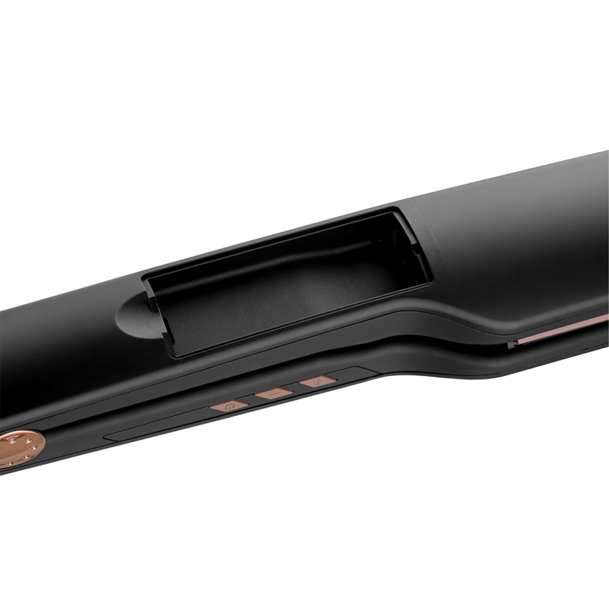 Concept VZ6010 - Πρέσα μαλλιών με οθόνη LED ELITE STEAM BOOST 54W/230V μαύρο