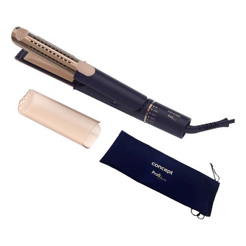 Concept VZ8100 - Ισιωτικό μαλλιών PROFI CARE 60W/230V μπλε/χρυσό