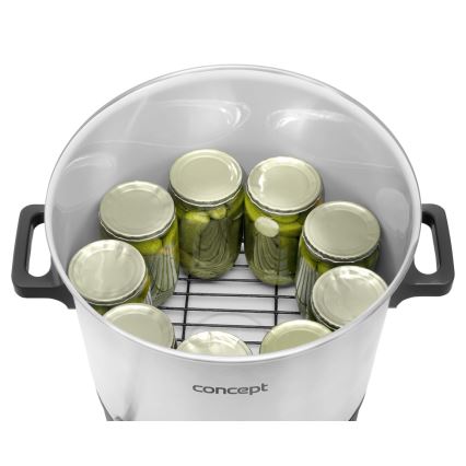 Concept ZH0030 - Συσκευή κονσερβοποίησης 27 l 2000W/230V λευκό/μαύρο
