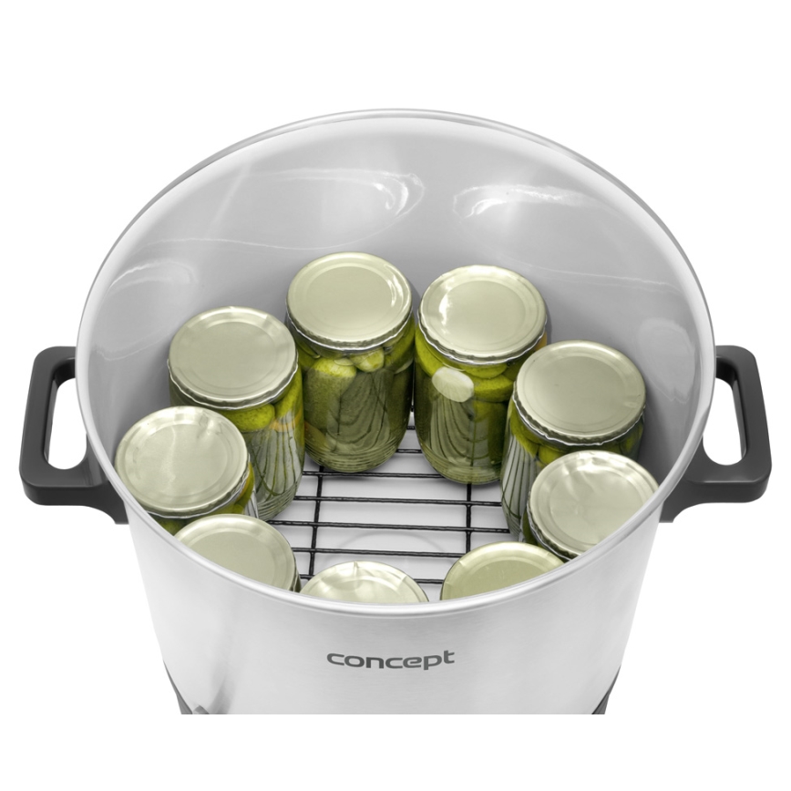 Concept ZH0030 - Συσκευή κονσερβοποίησης 27 l 2000W/230V λευκό/μαύρο