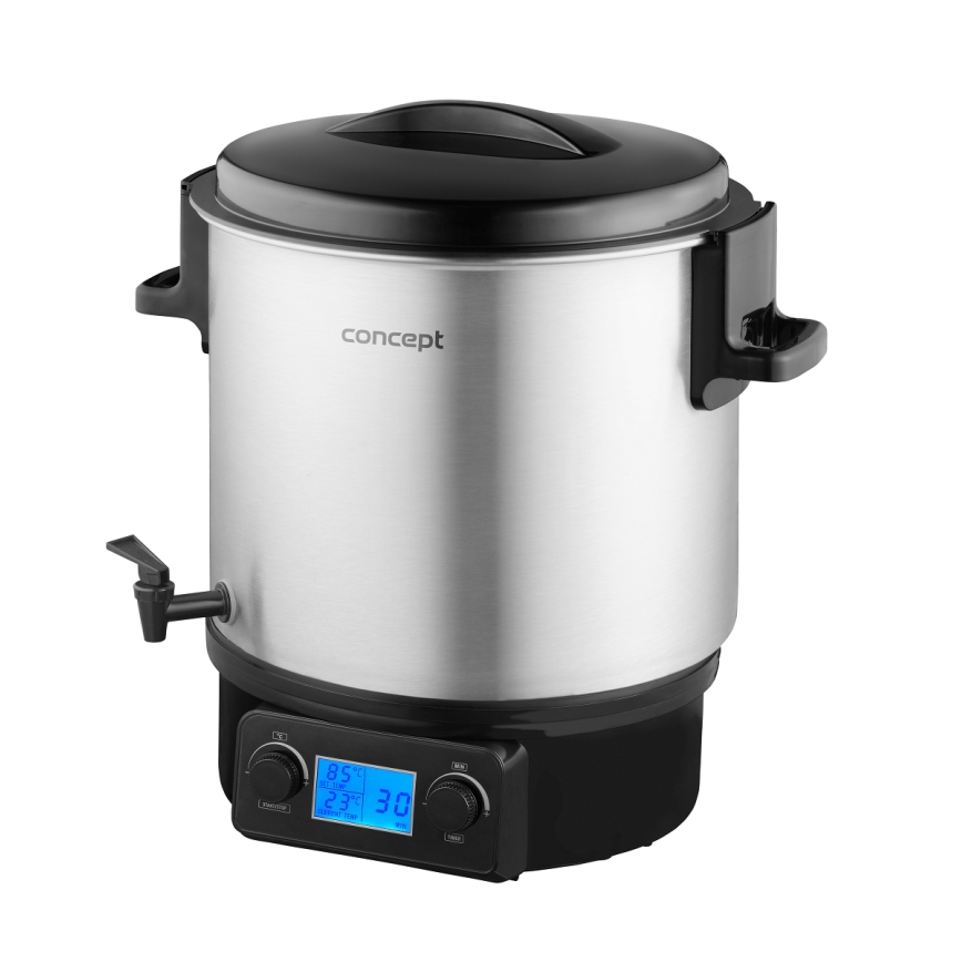 Concept ZH0040 - Συσκευή κονσερβοποίησης 27 l 2000W/230V ανοξείδωτο ατσάλι/μαύρο