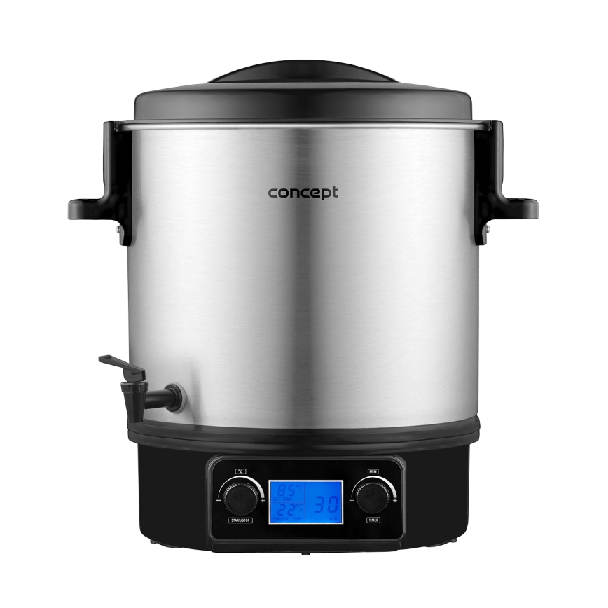 Concept ZH0040 - Συσκευή κονσερβοποίησης 27 l 2000W/230V ανοξείδωτο ατσάλι/μαύρο