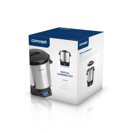 Concept ZH0040 - Συσκευή κονσερβοποίησης 27 l 2000W/230V ανοξείδωτο ατσάλι/μαύρο