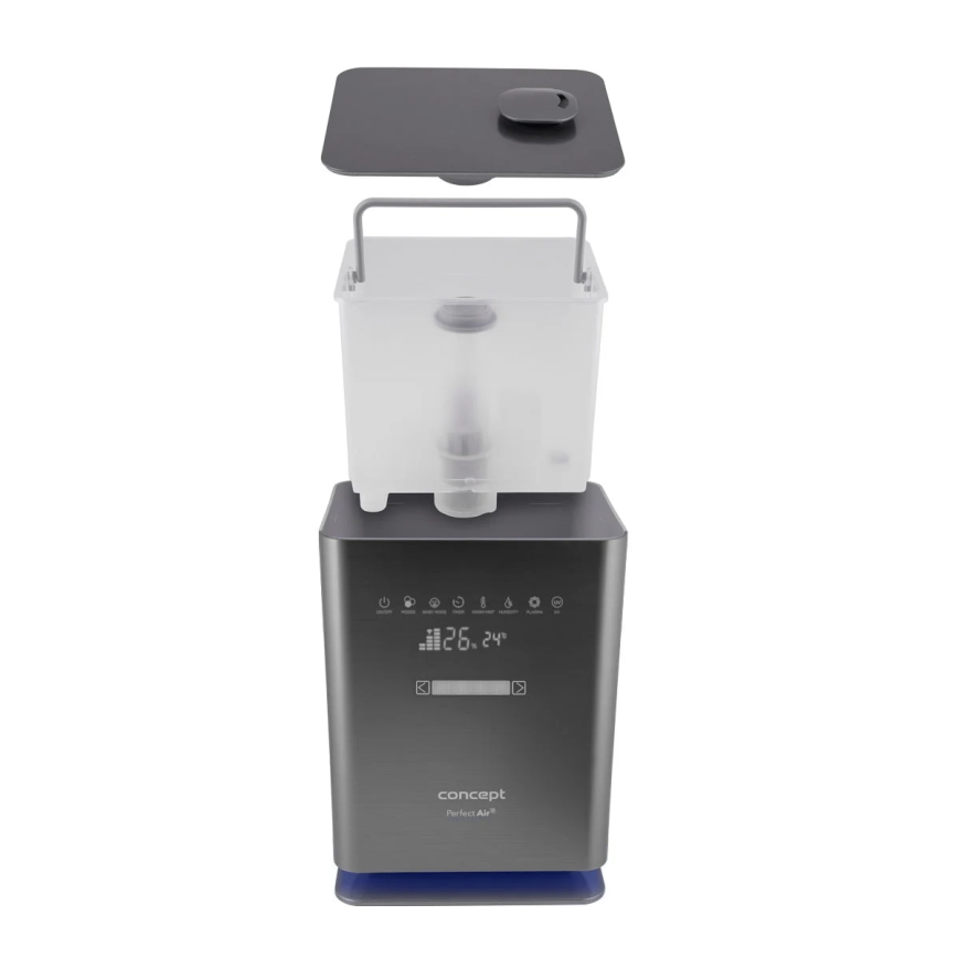Concept ZV2021 - Υγραντήρας αέρα με αρωματικό διαχύτη PERFECT AIR SMART 4,6 l 110W/230V Wi‑Fi ανθρακί + τηλεχειριστήριο