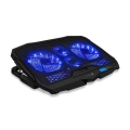 CONNECT IT CCP-2200-BK - Cooling pad για laptop 4x ανεμιστήρας 2xUSB μαύρο/μπλε