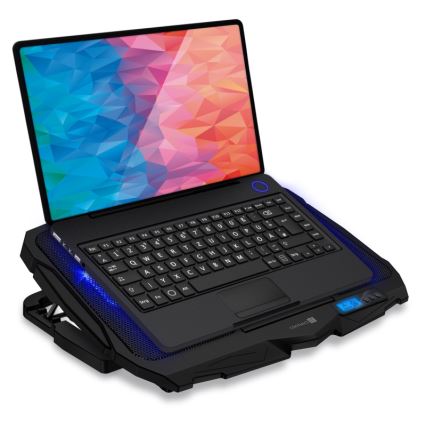 CONNECT IT CCP-2200-BK - Cooling pad για laptop 4x ανεμιστήρας 2xUSB μαύρο//μπλε