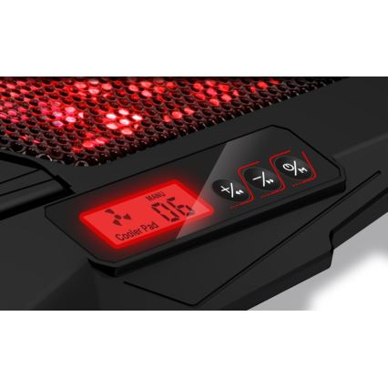 CONNECT IT CCP-2200-RD - Cooling pad για laptop 4x ανεμιστήρας 2xUSB μαύρο/κόκκινο