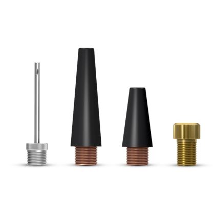 CONNECT IT CFF-4500-BK - Ψηφιακός φορητός αεροσυμπιεστής τσέπης AirFlow 80W/6000 mAh μαύρος