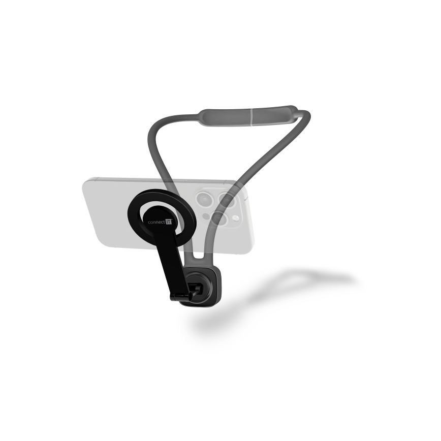 CONNECT IT CFF-6020-GY - Ευέλικτο μαγνητικό στήριγμα λαιμού για κινητά με MagSafe