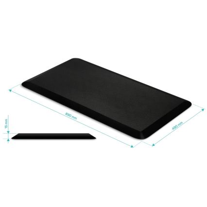 CONNECT IT CFH-4200-BK - Αντι-κόπωσης πατάκι για τα πόδια μαύρο