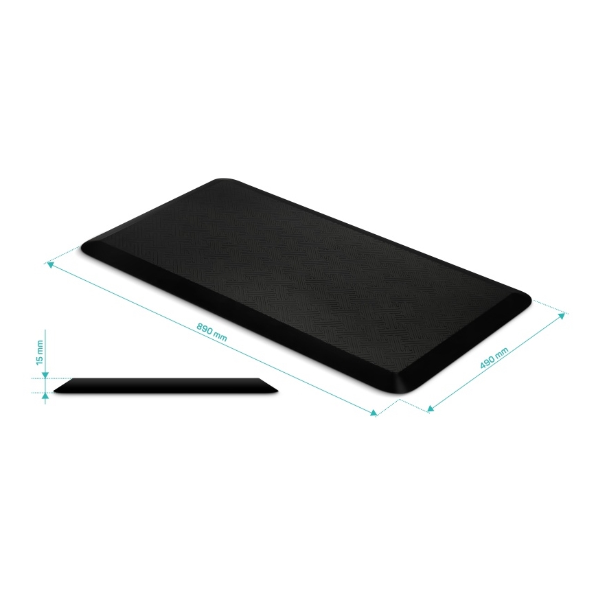 CONNECT IT CFH-4200-BK - Αντι-κόπωσης πατάκι για τα πόδια μαύρο