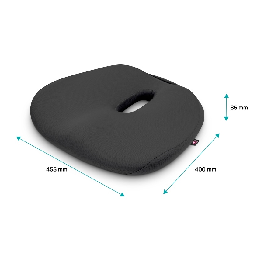 CONNECT IT CFH-5501-GY - Εργονομικό μαξιλάρι καρέκλας ανθρακί