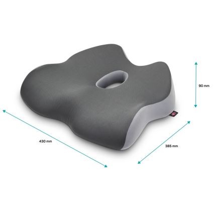 CONNECT IT CFH-5901-GY - Εργονομικό μαξιλάρι καρέκλας γκρι