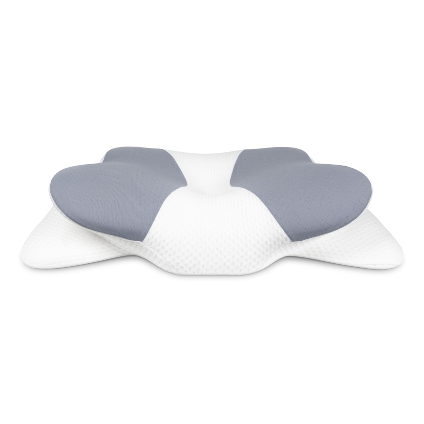 CONNECT IT CFH-6032-WH - Ανατομικό μαξιλάρι Gemini λευκό/γκρι