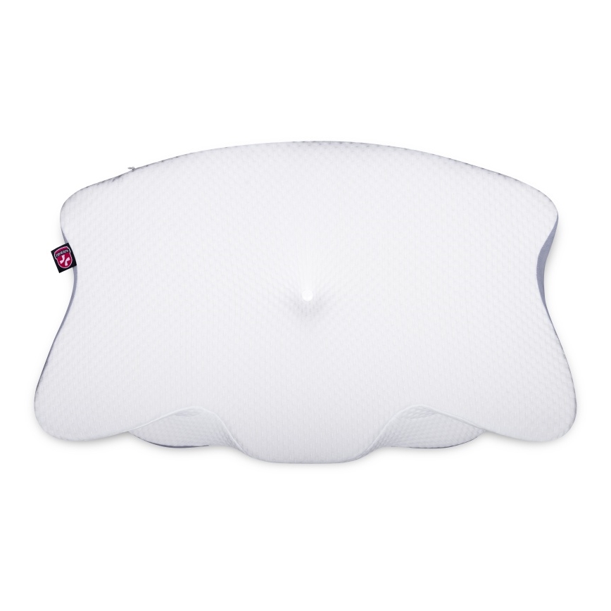 CONNECT IT CFH-6032-WH - Ανατομικό μαξιλάρι Gemini λευκό/γκρι