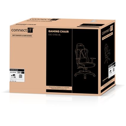 CONNECT IT CGC-0700-BL - Καρέκλα gaming LeMans Pro μαύρο/μπλε