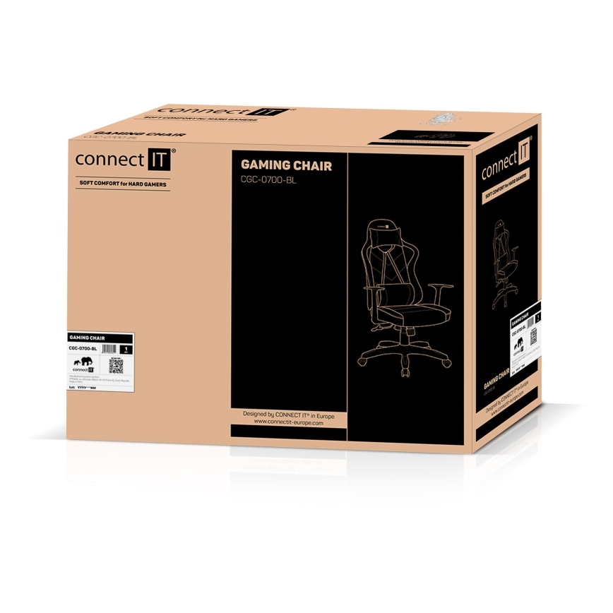 CONNECT IT CGC-0700-BL - Καρέκλα gaming LeMans Pro μαύρο/μπλε