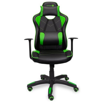 CONNECT IT CGC-0700-GR - Καρέκλα gaming LeMans Pro μαύρο/πράσινο