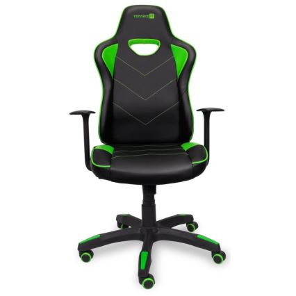 CONNECT IT CGC-0700-GR - Καρέκλα gaming LeMans Pro μαύρο/πράσινο
