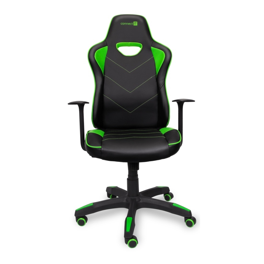 CONNECT IT CGC-0700-GR - Καρέκλα gaming LeMans Pro μαύρο/πράσινο