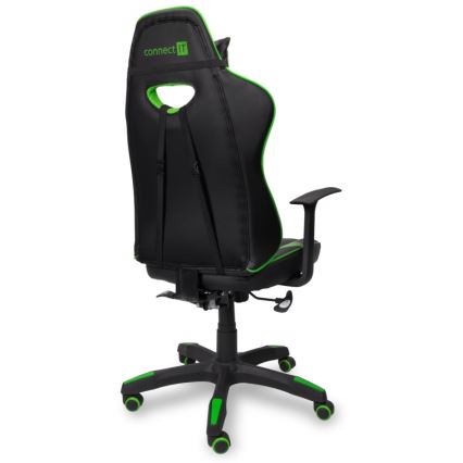 CONNECT IT CGC-0700-GR - Καρέκλα gaming LeMans Pro μαύρο/πράσινο