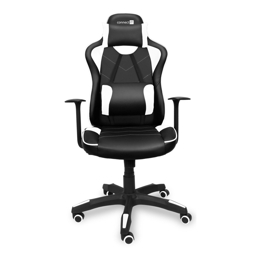 CONNECT IT CGC-0700-WH - Καρέκλα gaming LeMans Pro μαύρο/λευκό