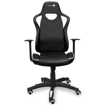 CONNECT IT CGC-0700-WH - Καρέκλα gaming LeMans Pro μαύρο/λευκό