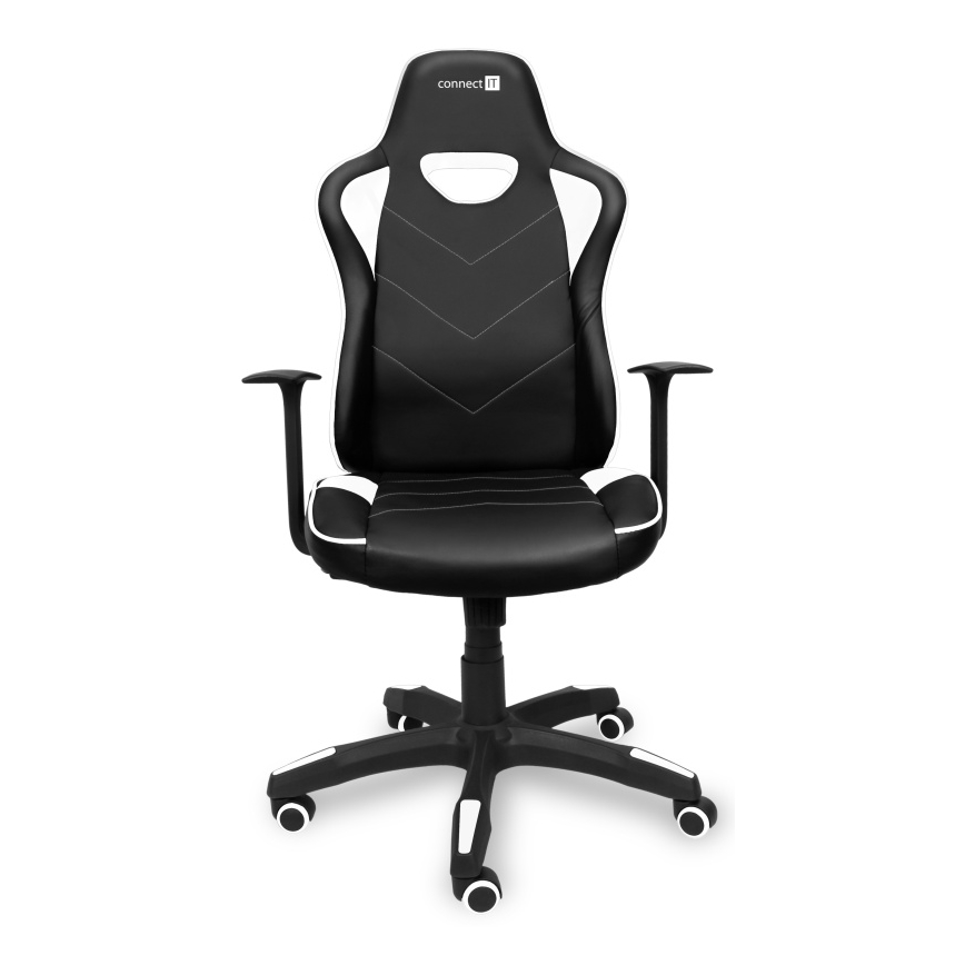 CONNECT IT CGC-0700-WH - Καρέκλα gaming LeMans Pro μαύρο/λευκό