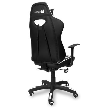 CONNECT IT CGC-0700-WH - Καρέκλα gaming LeMans Pro μαύρο/λευκό