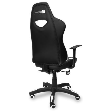 CONNECT IT CGC-0700-WH - Καρέκλα gaming LeMans Pro μαύρο/λευκό