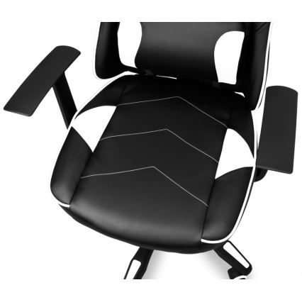 CONNECT IT CGC-0700-WH - Καρέκλα gaming LeMans Pro μαύρο/λευκό
