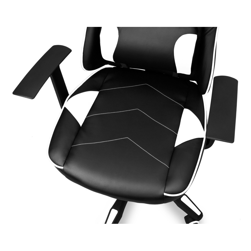 CONNECT IT CGC-0700-WH - Καρέκλα gaming LeMans Pro μαύρο/λευκό