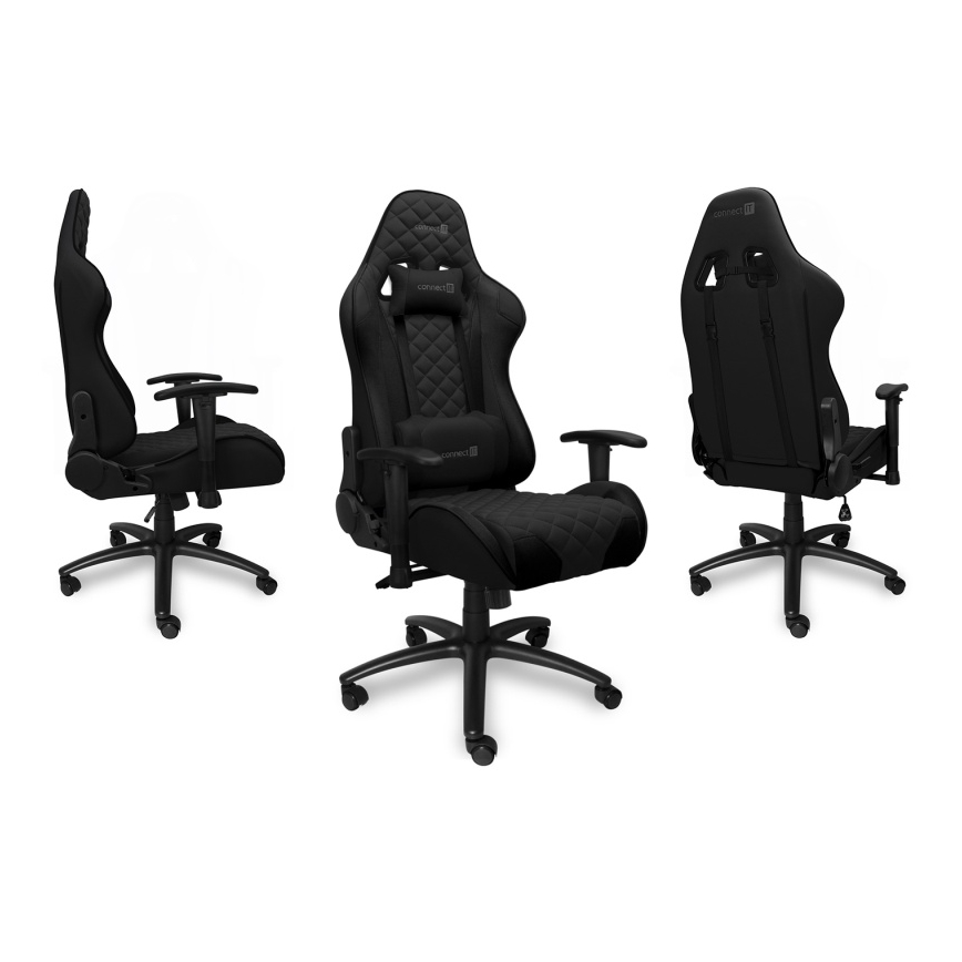 CONNECT IT CGC-1200-BK - Καρέκλα gaming Monaco Pro μαύρο