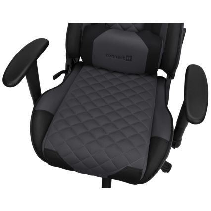 CONNECT IT CGC-1200-GY - Καρέκλα gaming Monaco Pro γκρι/μαύρο