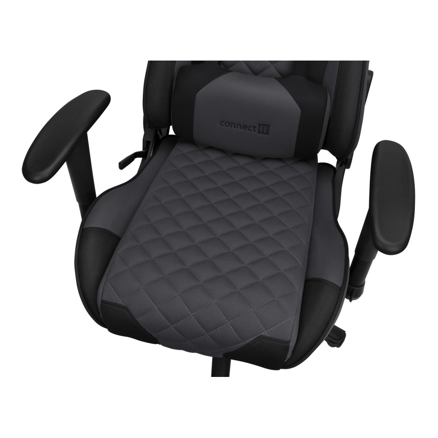 CONNECT IT CGC-1200-GY - Καρέκλα gaming Monaco Pro γκρι/μαύρο