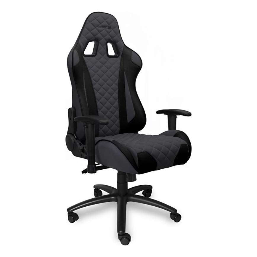 CONNECT IT CGC-1200-GY - Καρέκλα gaming Monaco Pro γκρι/μαύρο
