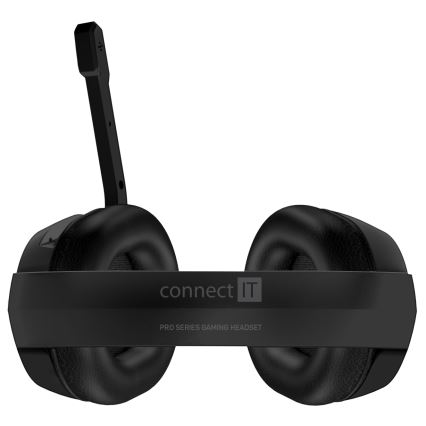 CONNECT IT CHP-3595-BK - LED RGB Ενσύρματα ακουστικά για gaming με μικρόφωνο μαύρο