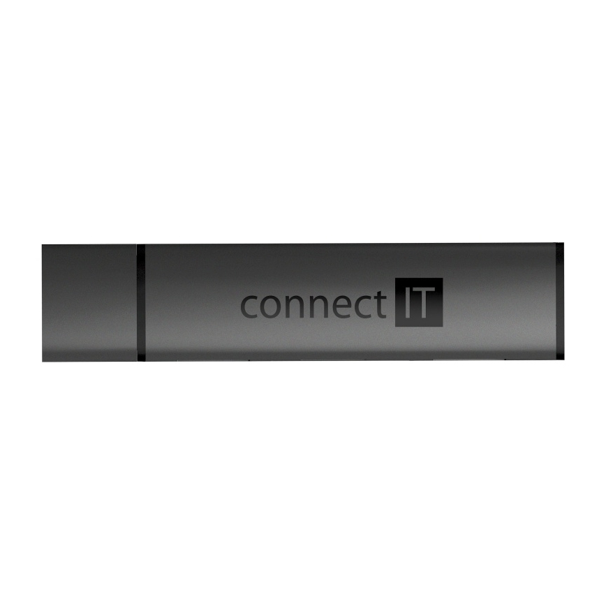 CONNECT IT CHU-4060-AN - Διανομέας USB-A με αναγνώστη καρτών μνήμης 4 σε 1