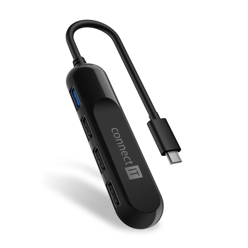 CONNECT IT CHU-5000-BK - USB-C hub 4σε1
