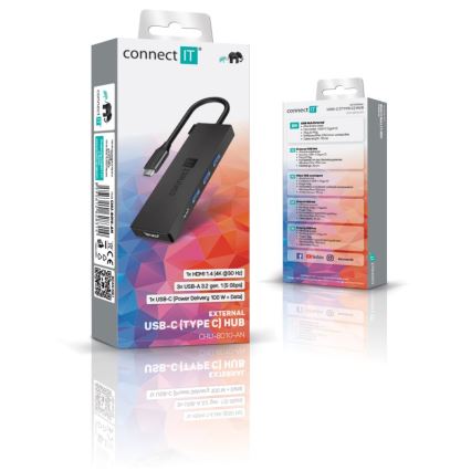 CONNECT IT CHU-8010-AN - USB-C hub 5σε1