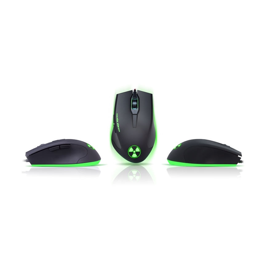 CONNECT IT CI-1128 - LED Ενσύρματο ποντίκι gaming 1000/1200/1600/3200 DPI μαύρο