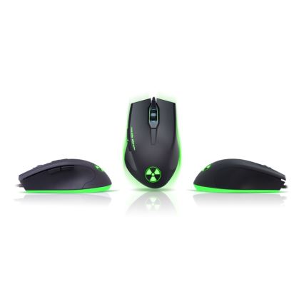 CONNECT IT CI-1128 - LED Ενσύρματο ποντίκι gaming 1000/1200/1600/3200 DPI μαύρο