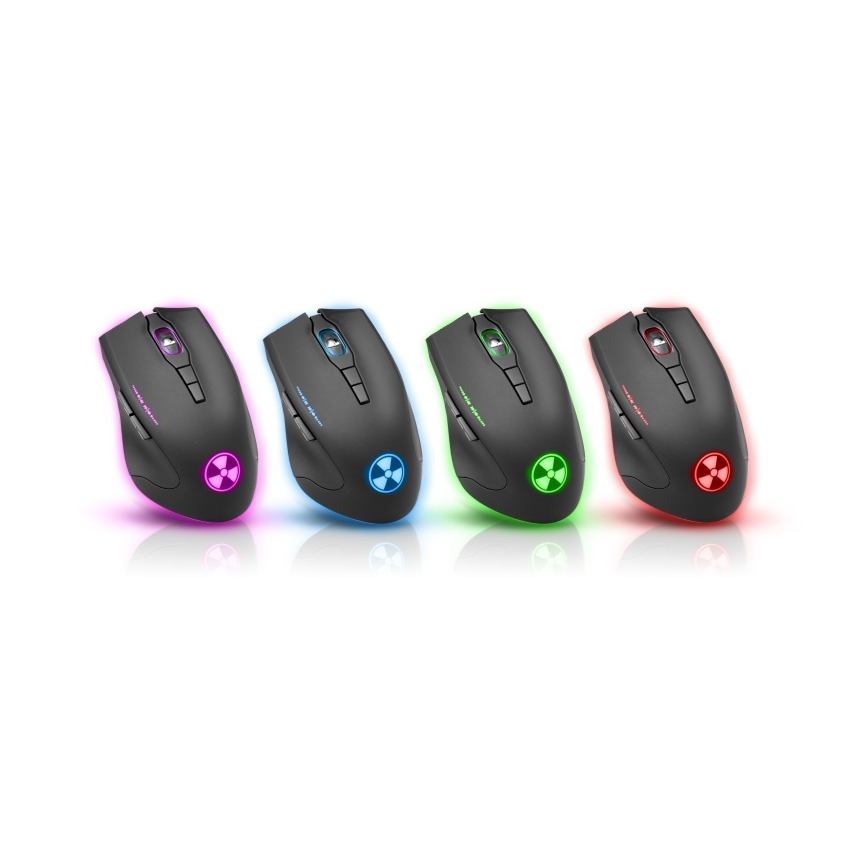 CONNECT IT CI-1128 - LED Ενσύρματο ποντίκι gaming 1000/1200/1600/3200 DPI μαύρο