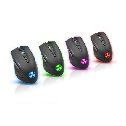 CONNECT IT CI-1128 - LED Ενσύρματο ποντίκι gaming 1000/1200/1600/3200 DPI μαύρο