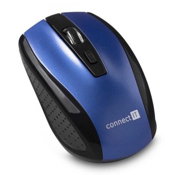 CONNECT IT CI-1225 - Ασύρματο ποντίκι 800/1200/1600 DPI 2xAAA μαύρο/μπλε