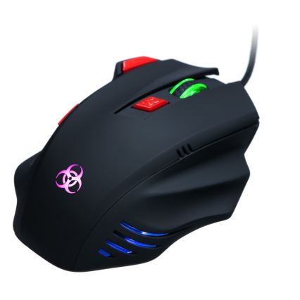 CONNECT IT CI-191 - LED Ενσύρματο ποντίκι gaming 800/1600/2400/3200 DPI μαύρο
