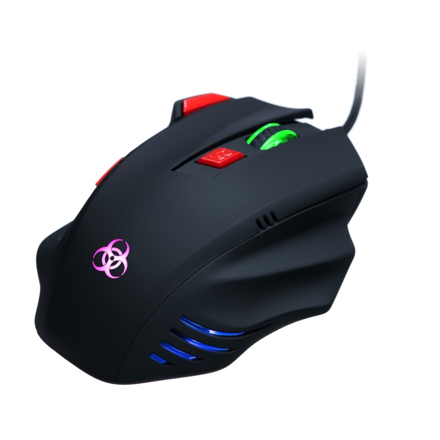 CONNECT IT CI-191 - LED Ενσύρματο ποντίκι gaming 800/1600/2400/3200 DPI μαύρο