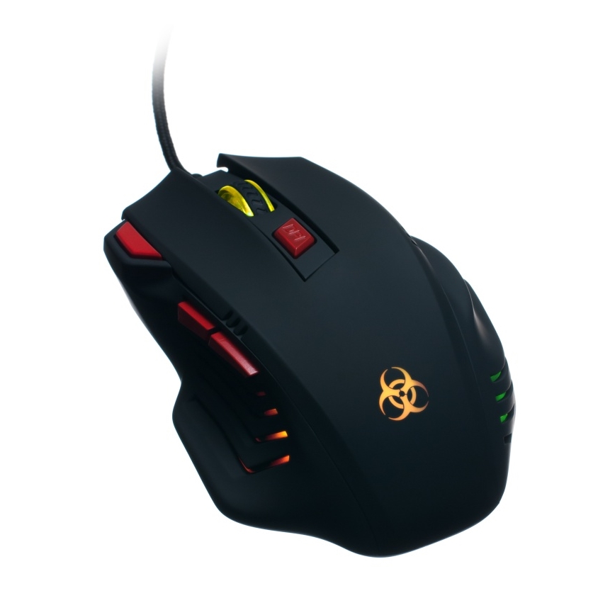 CONNECT IT CI-191 - LED Ενσύρματο ποντίκι gaming 800/1600/2400/3200 DPI μαύρο