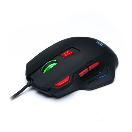 CONNECT IT CI-191 - LED Ενσύρματο ποντίκι gaming 800/1600/2400/3200 DPI μαύρο