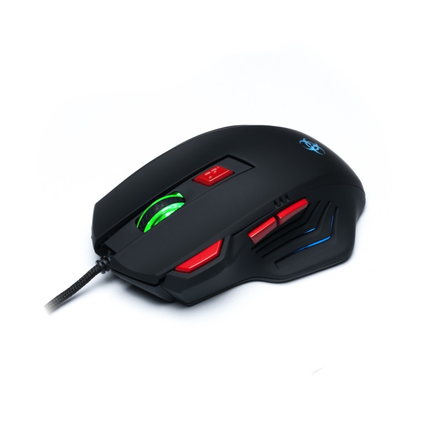 CONNECT IT CI-191 - LED Ενσύρματο ποντίκι gaming 800/1600/2400/3200 DPI μαύρο